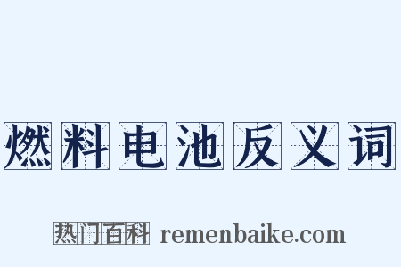燃料电池反义词是什么意思的图片